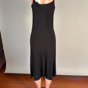 Theory Black Crepe Gown Size 8
